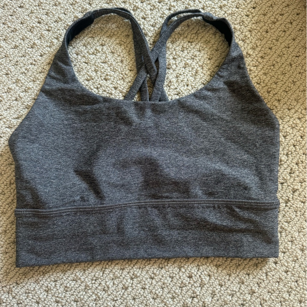 Lulu lemon grey sports bra